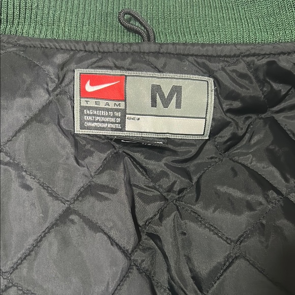 Vintage 2001 Nike University of Miami UM Hurricanes Bomber Jacket Classic Y2K - Picture 7 of 12